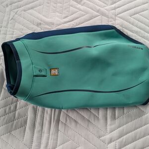 RuffWear Dog Jacket in Teal and Navy